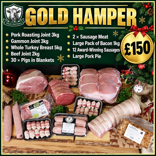 GOLD Christmas Meat Hamper