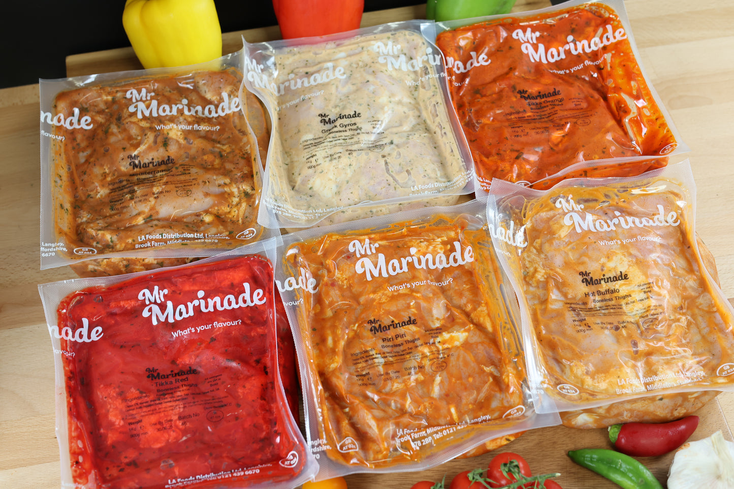 Mr Marinade Flavoured Boneless Chicken Thighs (900G)