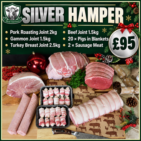 SILVER Christmas Meat Hamper